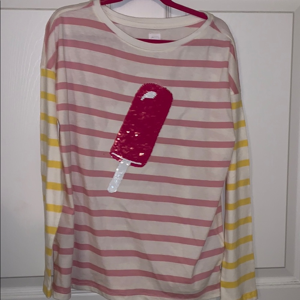 Gap tee with reversible sequins